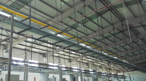 大中塑膠電子安裝壓縮空氣管道項目工程